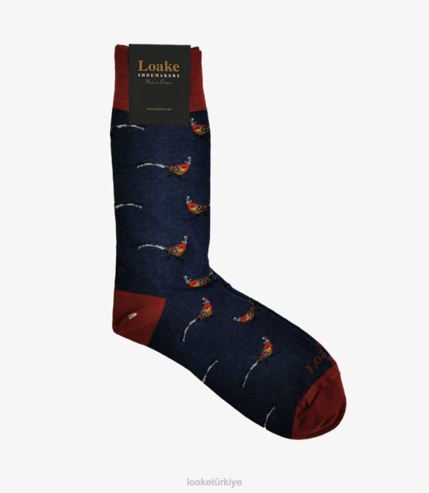 Loake 664H255 sülün çorap Donanma Aksesuarlar