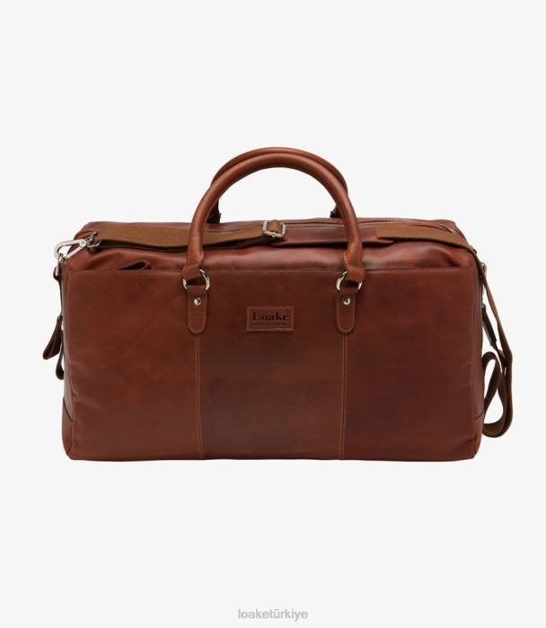 Loake 664H222 norfolk hafta sonu çantası sedir deri