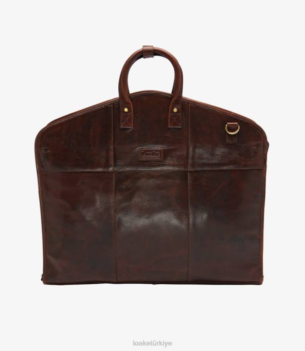 Loake 664H224 londra takım elbise taşıyıcısı kahverengi deri