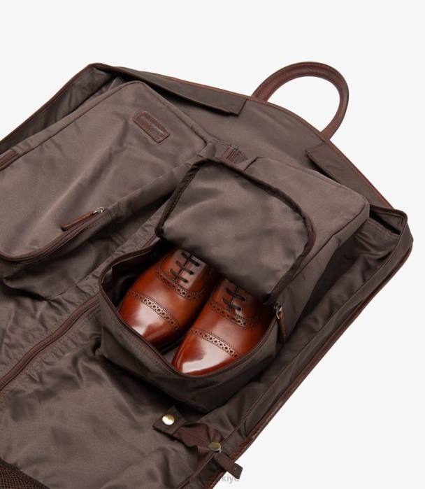 Loake 664H224 londra takım elbise taşıyıcısı kahverengi deri