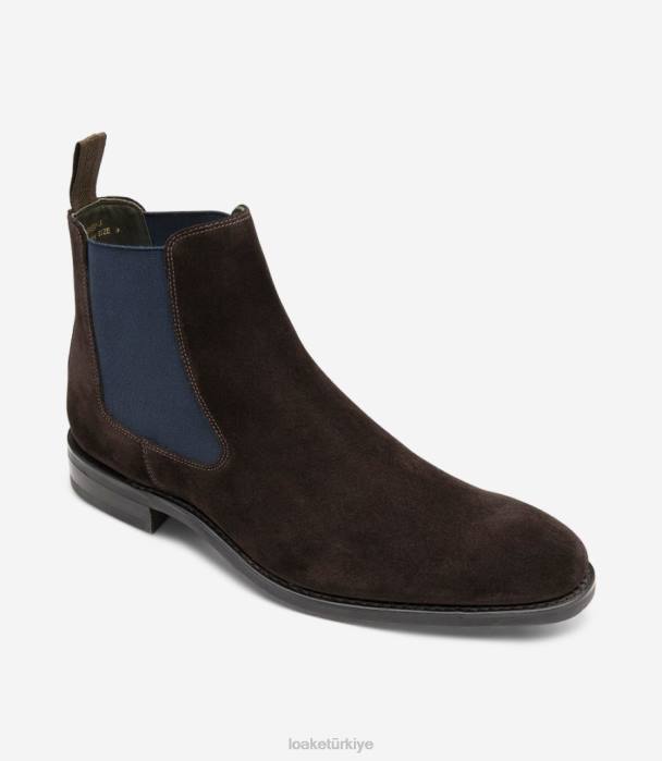 Loake 664H103 eşya koyu kahverengi süet bot ayakkabı