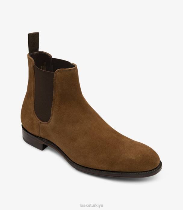 Loake 664H91 bakır kapı tütün süet bot ayakkabı