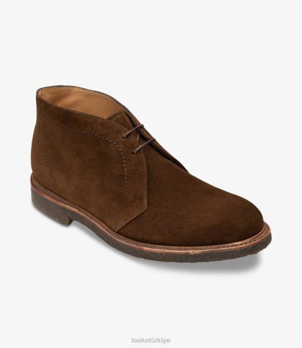Loake 664H113 yaşayan taş kahverengi süet bot ayakkabı