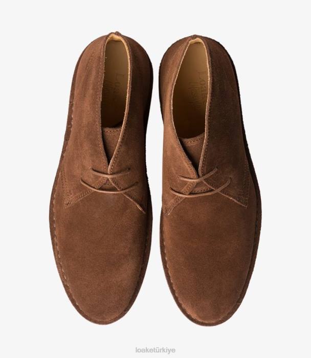 Loake 664H136 sahra koyu kahverengi süet bot ayakkabı
