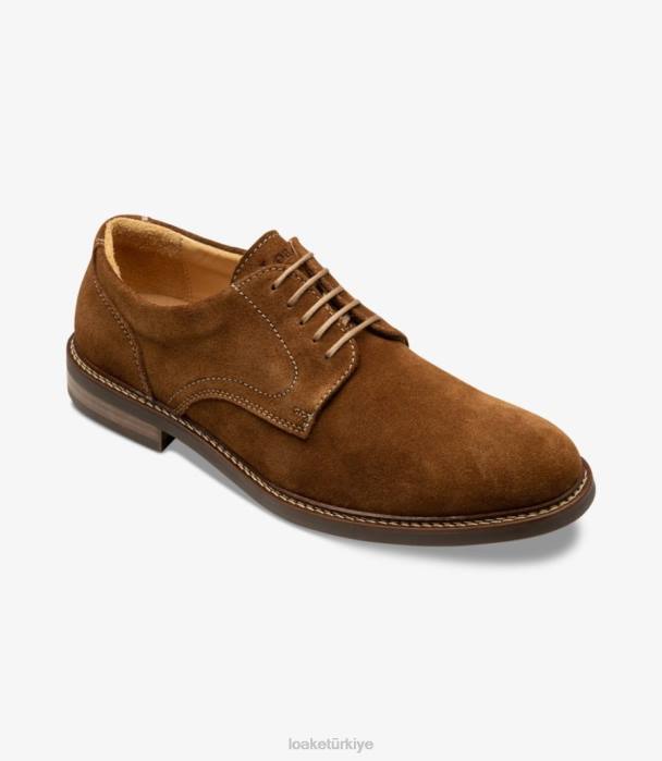 Loake 664H165 Franklin ten rengi süet düz bağlar