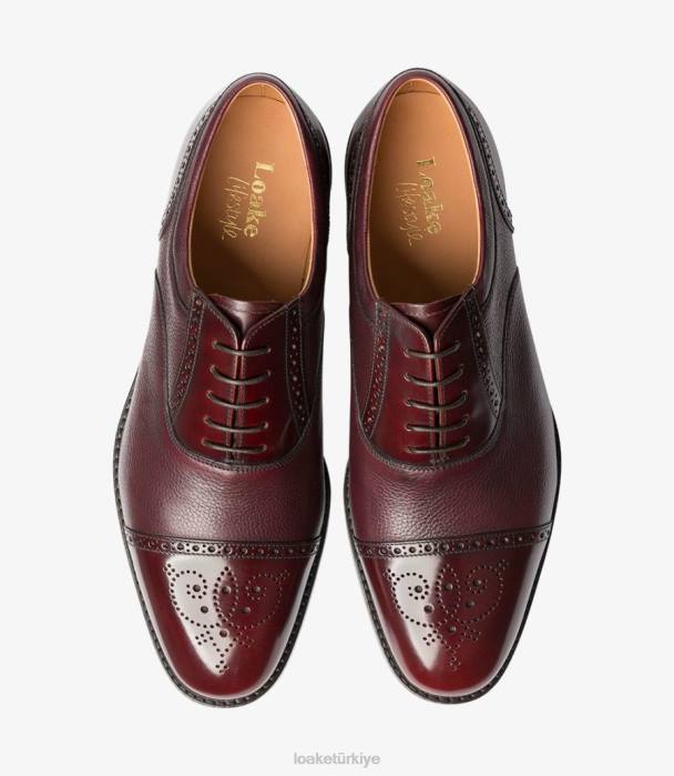 Loake 664H196 ağaç kütüğü bordo parmak uçları