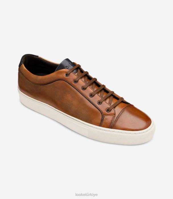 Loake 664H28 kısa çizgi kestane kahverengisi Spor ayakkabıları