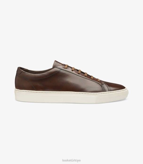 Loake 664H31 sürat koşusu koyu kahverengi Spor ayakkabıları