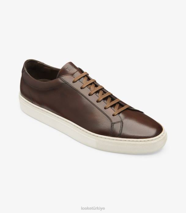 Loake 664H31 sürat koşusu koyu kahverengi Spor ayakkabıları