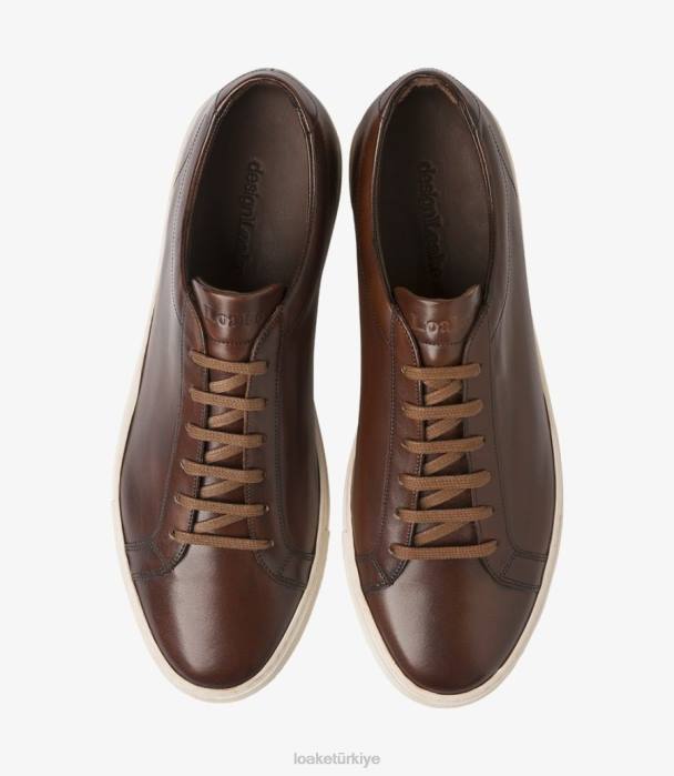 Loake 664H31 sürat koşusu koyu kahverengi Spor ayakkabıları