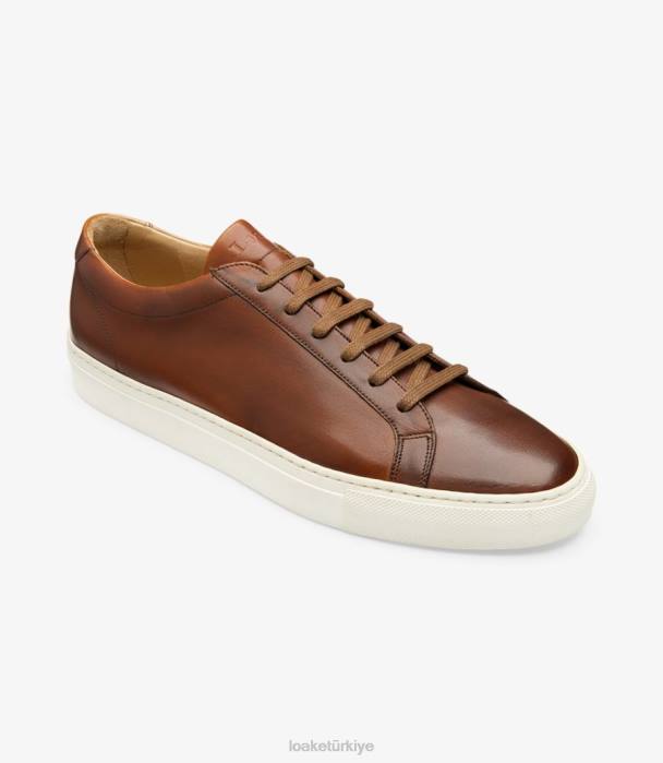 Loake 664H32 sürat koşusu kahverengi Spor ayakkabıları