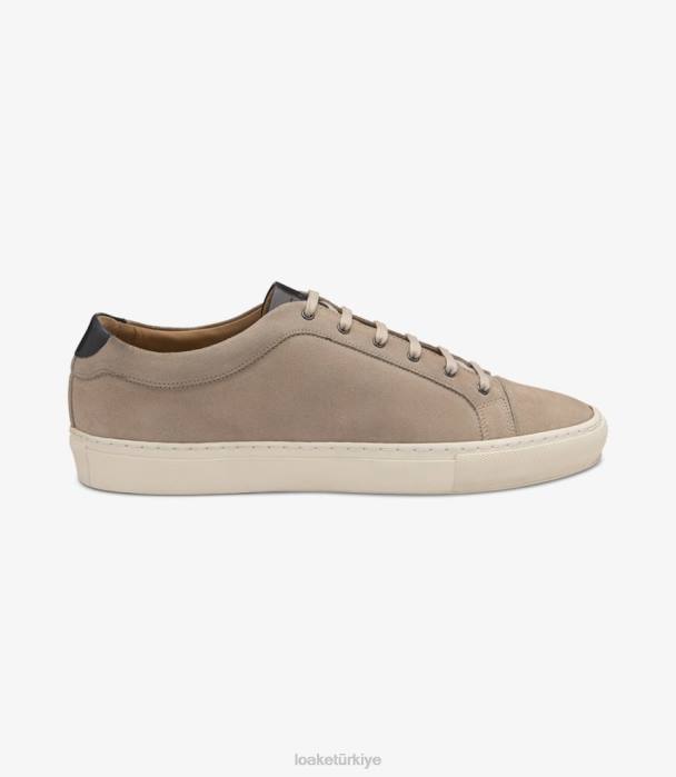 Loake 664H33 kısa çizgi taş süet Spor ayakkabıları