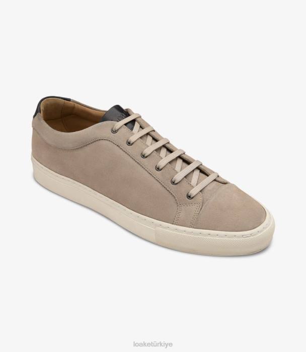 Loake 664H33 kısa çizgi taş süet Spor ayakkabıları