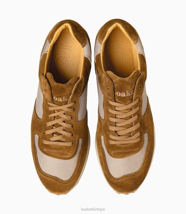 Loake 664H35 bakmak ten rengi süet Spor ayakkabıları